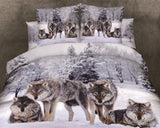 3D Wolf Duvet Bedding sheet set - Home Excelsior