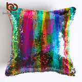 Sequin Cushion Pillowcase, Color Changing, 40cmX40cm - Home Excelsior