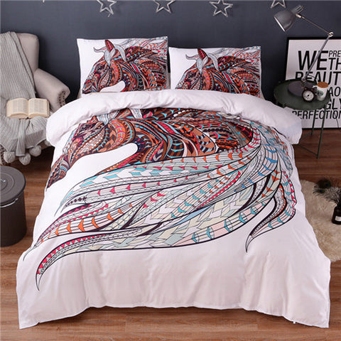 Horse print bedding set - Home Excelsior