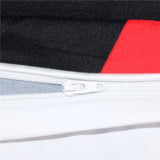 Cartoon Pug Dog Home Textiles Bedding Set Black and Red Quilt Cover With Pillowcases - Home Excelsior