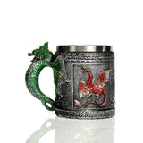 3D Stainless Steel Mug Skeleton Helmet Wolf Design - Home Excelsior