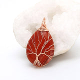 Natural Quartz Stone Pendants Handmade Tree - Home Excelsior