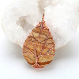 Natural Quartz Stone Pendants Handmade Tree - Home Excelsior