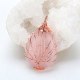 Natural Quartz Stone Pendants Handmade Tree - Home Excelsior