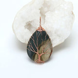 Natural Quartz Stone Pendants Handmade Tree - Home Excelsior