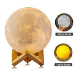 3D Lunar Moon Lamp  with USB Charging - Home Excelsior