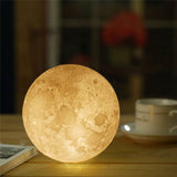 3D Lunar Moon Lamp  with USB Charging - Home Excelsior