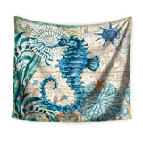 Marine Style Sea Turtle Wall Tapestry - Home Excelsior 