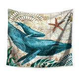 Marine Style Sea Turtle Wall Tapestry - Home Excelsior 