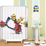 Minions Pattern Shower Curtain - 165x180cm - Home Excelsior 