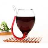 White Wine Cup With Tube Straw, Unique Creative Drink ware - Home Excelsior 