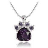 Cat paws & claws birthstone pendant - Home Excelsior 