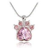 Cat paws & claws birthstone pendant - Home Excelsior 