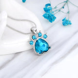 Cat paws & claws birthstone pendant - Home Excelsior 