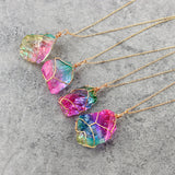 Rainbow Natural Stone Necklace - Home Excelsior 