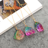 Rainbow Natural Stone Necklace - Home Excelsior 