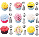 48Pcs Professional baking decorating nozzles - Home Excelsior 