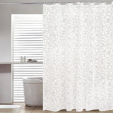 High-Quality Waterproof Simple White Geometric Printed Shower Curtains - Home Excelsior 