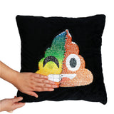 Reversible Sequin Emoji Cushion Cover - Home Excelsior 