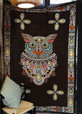 Bohemia Mandala Tapestry Totem Owl - 200x150cm - Home Excelsior 