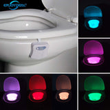 Smart Bathroom Toilet Nightlight LED Body Motion Activated (8 Colors) Night Light lamp - Home Excelsior 