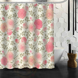 Flower Pattern Curtain with Hooks