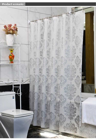 High-Quality Eco-friendly Waterproof Europe White Shower Curtains - Home Excelsior 