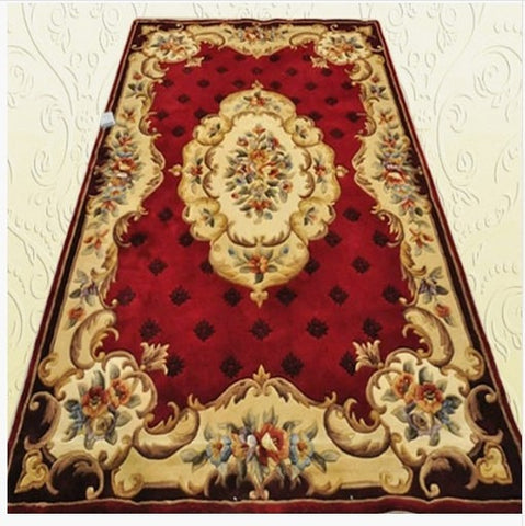 European Hand Carved Floral Rugs